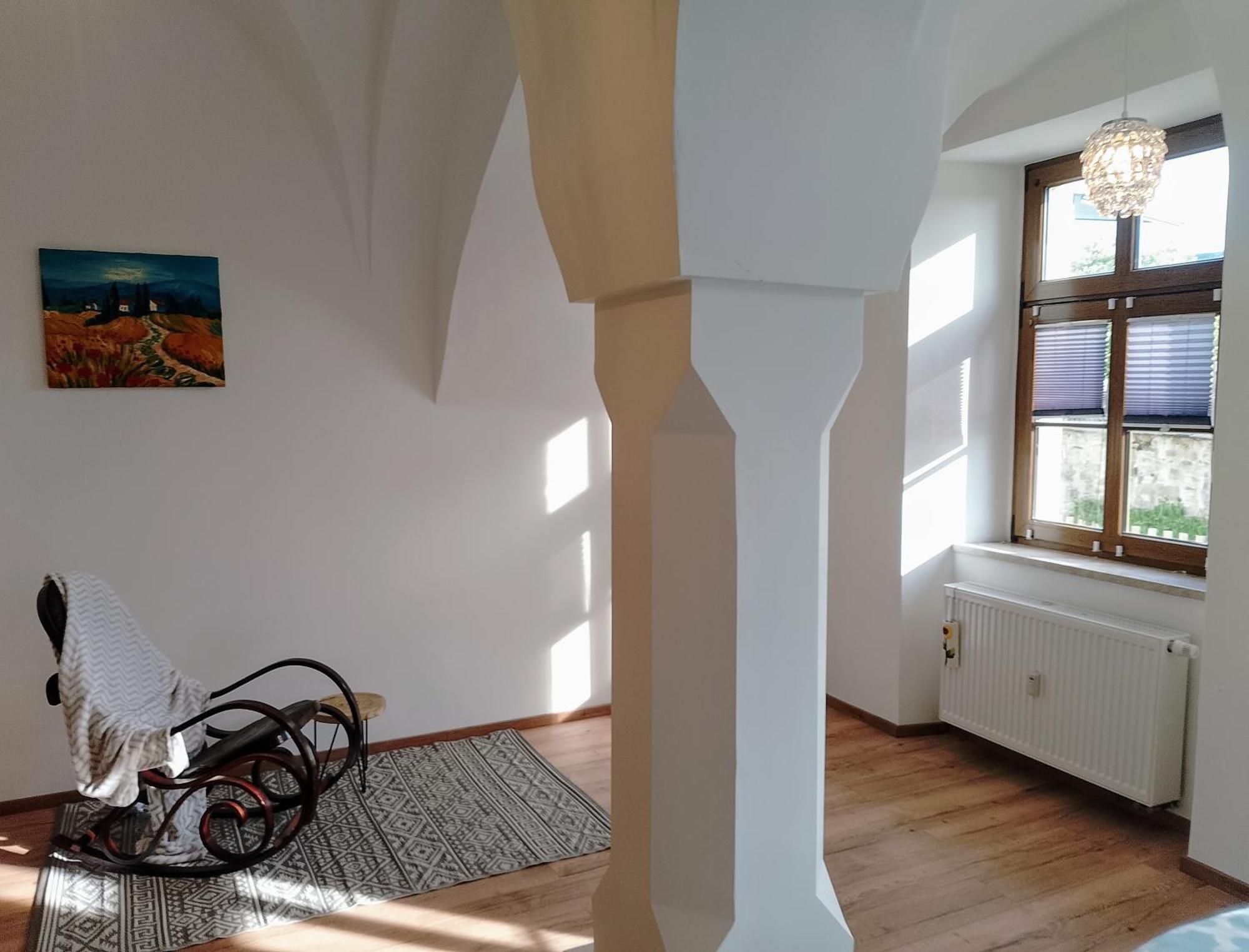 Ferienwohnung Im Rittergut Plohn 300 Meter Zum Freizeitpark Lengenfeld  ภายนอก รูปภาพ